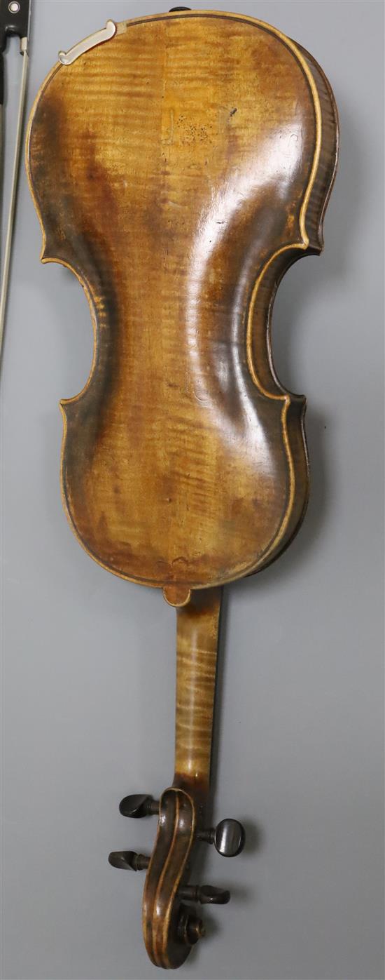 A German violin, by Georg Kloz (Klotz), 18th century,